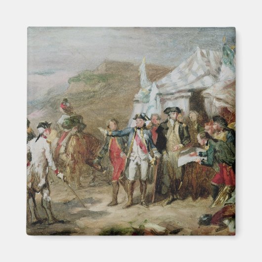 Schets voor de slag om Yorktown Magneet (Voorkant)