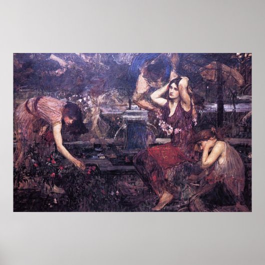 Schets voor Flora en de Zephyrs Poster (Voorkant)