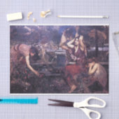 Schets voor Flora en de Zephyrs Tissuepapier (Craft)