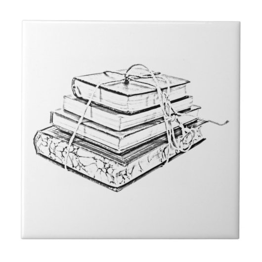 Schets voor gelaagde boeken tegeltje (Voorkant)