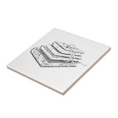 Schets voor gelaagde boeken tegeltje (Zijkant)