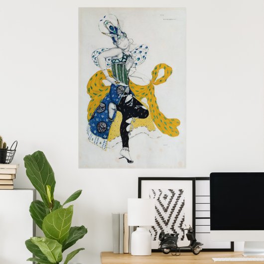 Schets voor het ballet "La Peri" Poster (Thuiskantoor)