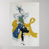 Schets voor het ballet "La Peri" Poster (Voorkant)