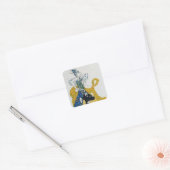 Schets voor het ballet "La Peri" van Paul Dukas Vierkante Sticker (Envelop)