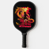 Schets voor inktdrakenschets pickleball paddle (Achterkant)