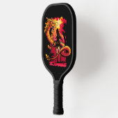 Schets voor inktdrakenschets pickleball paddle (Links)