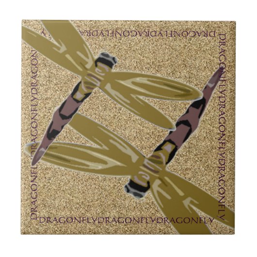 Schets voor libellen tegeltje (Voorkant)