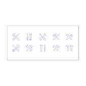 Schets voor reparatiewerktuigen voor vervoer  zelfinktende stempel (Design)