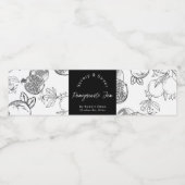 Schets Zelfgemaakte Granaatappel Jam Wrap-around L Waterfles Etiket (Enkel label)