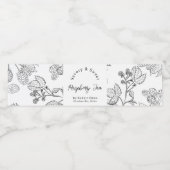 Schets Zelfgemaakte Raspberry Jam Wrap-around Labe Waterfles Etiket (Enkel label)