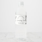 Schets Zelfgemaakte Strawberry Jam Wrap-around Lab Waterfles Etiket (Voorkant)