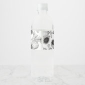 Schets zelfgemaakte vijgenjam wikkel-etiket waterfles etiket (Achterkant)