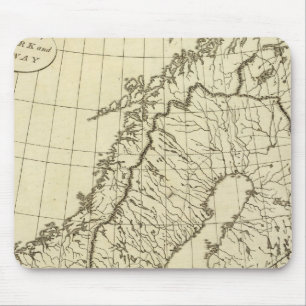 schets Zweden, Denemarken, Noorwegen Muismat