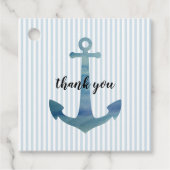 Schetsanker bedank kaartjes bedankjes labels (Voorkant)