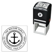 Schetsanker en rand retouradres zelfinktende stempel (In situ)