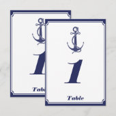 Schetsanker op Trouwkaart Marine Kaart (Voorkant / Achterkant)