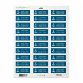 Schetsanker Retouradreslabels Etiket (Full Sheet)