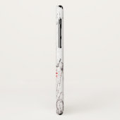 Schetsanker Rode Strepen Witte Houten Case-Mate iPhone Case (Achterkant/links)