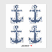 Schetsanker & Touw Marine Wit ID836 Sticker (Vel)