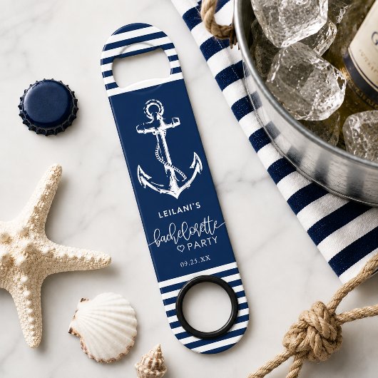 Schetsanker Verlovingsfeestje Marineblauw Speed Flessenopener