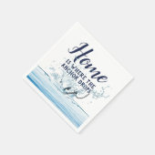Schetsanker Water Splash en Citaat Servet (Hoek)