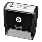 Schetsanker Zwart Retouradres Zelfinktende Stempel (Product)