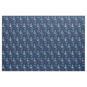 Schetsankerpatroon | Rood Wit Marineblauw Stof (Yard (91,4 cm))