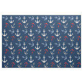 Schetsankerpatroon | Rood Wit Marineblauw Stof (Fat Quarter)