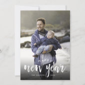 Schetsbekleding | Nieuwjaarsfotokaart Feestdagenkaart (Voorkant)