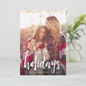 Schetsbekleding | Vakantieknopkaart Feestdagenkaart (Staand voorkant)