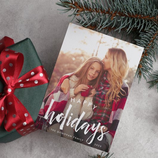 Schetsbekleding | Vakantieknopkaart Feestdagenkaart