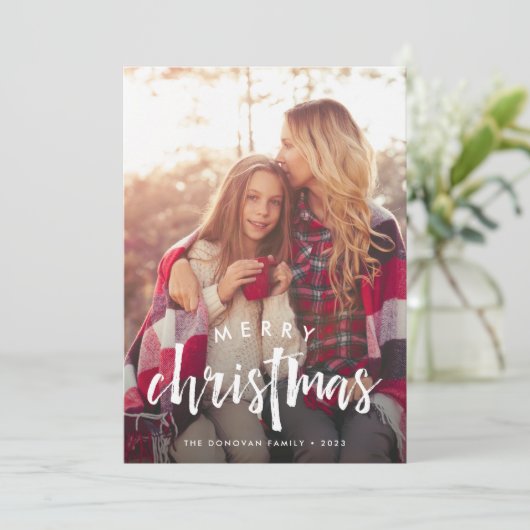 Schetsbekleding | Vakantieknopkaart Feestdagenkaart (Staand voorkant)