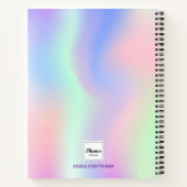 Schetsboek aangepaste foto holografisch roze notitieboek (Achterkant)