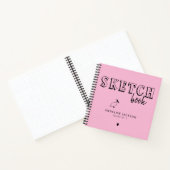 Schetsboek artiestennaam typografie schetsboek notitieboek (Binnen)