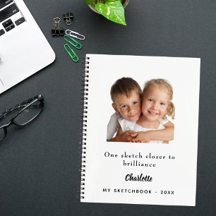 Schetsboek foto kinderen citaat notitieboek