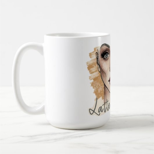 Schetsboek Glam: Latte make-up Koffiemok (Links)