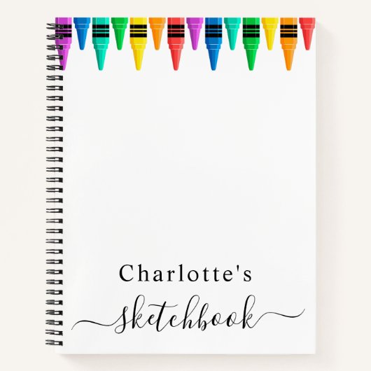 Schetsboek Holografisch Roze Druppels Meisje Notitieboek (Voorkant)