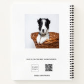 Schetsboek hond huisdier foto notitieboek (Achterkant)