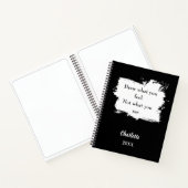 Schetsboek inspirerend quote zwart wit notitieboek (Binnen)