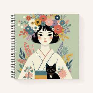 Schetsboek “Jonge vrouw in kimono“ Notitieboek