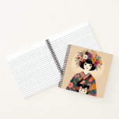 Schetsboek “Jonge vrouw in kimono“ Notitieboek (Binnen)
