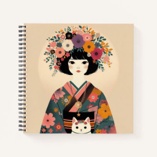 Schetsboek “Jonge vrouw in kimono“ Notitieboek