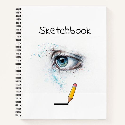 Schetsboek: Lege pagina's, 8,5 x 11 inch, Ske Notitieboek (Voorkant)