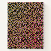 Schetsboek Luipaard Multicolor Dierenprint Notitieboek (Achterkant)