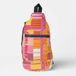 Schetsboek Markeringen-Getextureerde Meerkleurige  Sling Bag