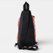 Schetsboek Markeringen-Getextureerde Meerkleurige  Sling Bag (Achterkant)