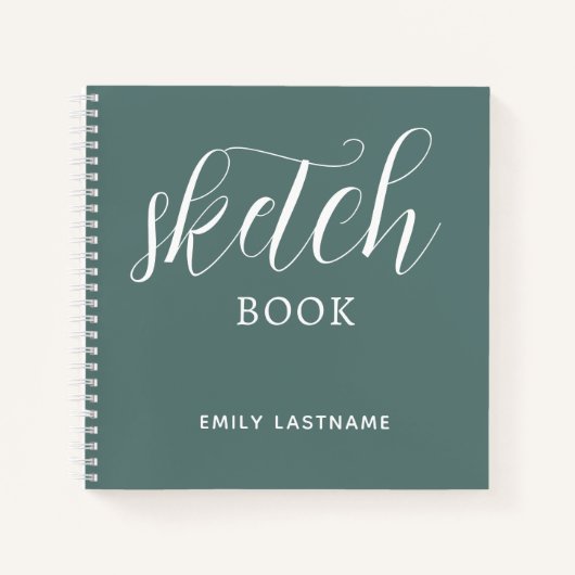 Schetsboek met Jouw naam Notitieboek (Voorkant)