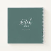 Schetsboek met Jouw naam Notitieboek (Achterkant)