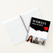 Schetsboek op maat 3 Foto Monogram Naam Notitieboek (Binnen)