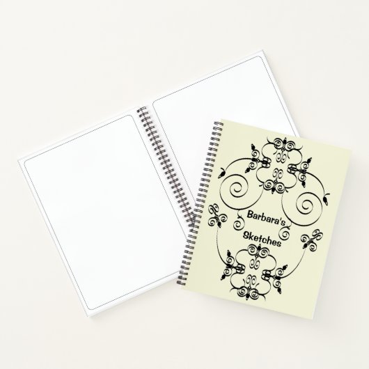 Schetsboek personaliseren notitieboek (Binnen)